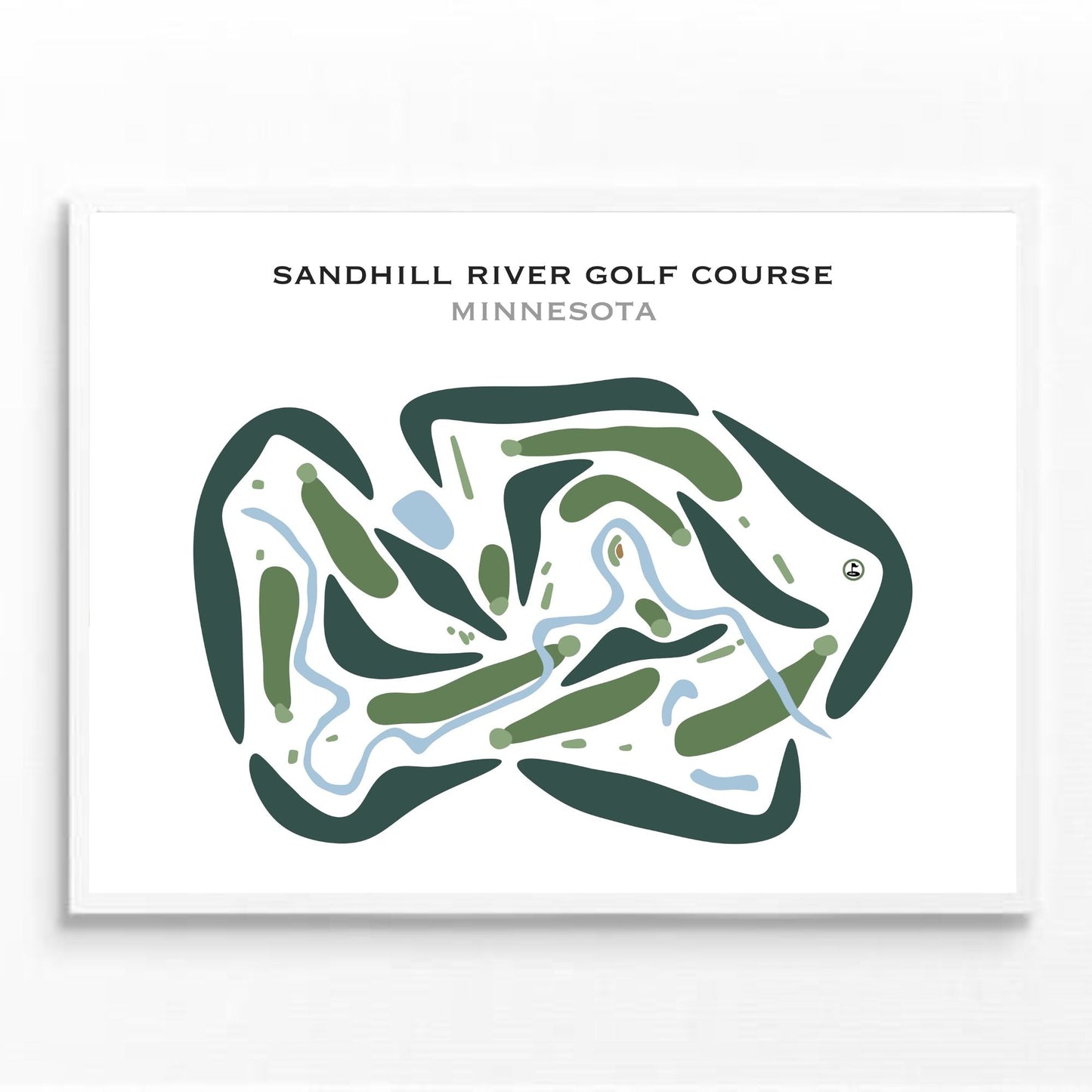 Sandhill River Golf Course, Minnesota - Printed Golf Courses