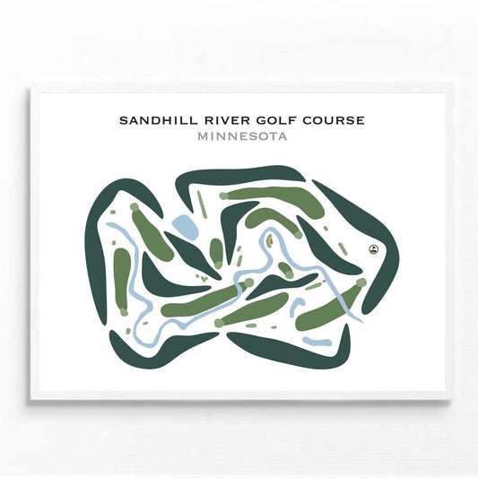 Sandhill River Golf Course, Minnesota - Printed Golf Courses