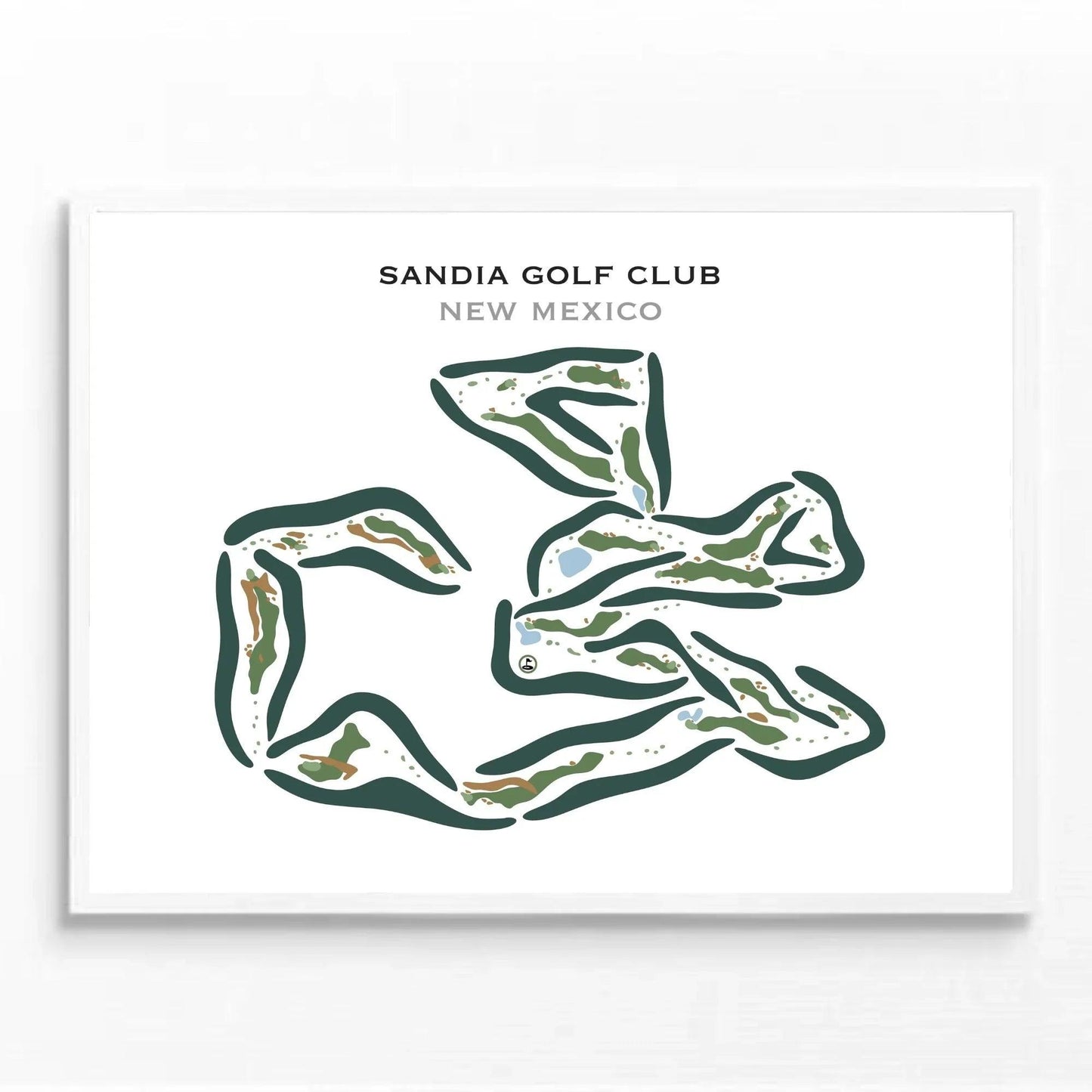Sandia Golf Club, New Mexico - Printed Golf Courses