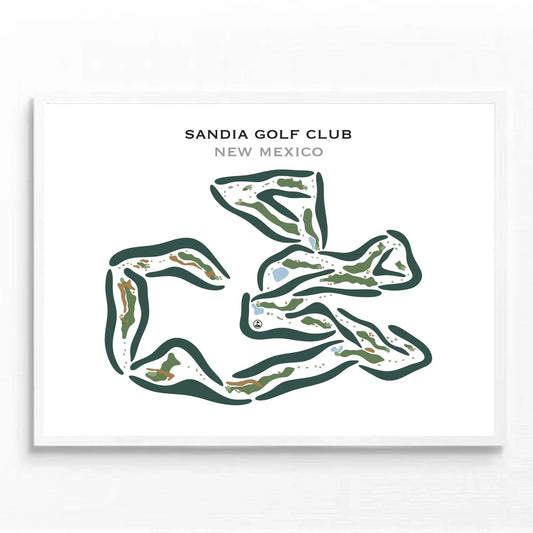 Sandia Golf Club, New Mexico - Printed Golf Courses