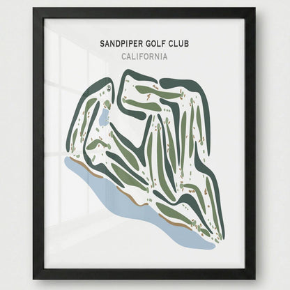Sandpiper Golf Club, California - Printed Golf Courses