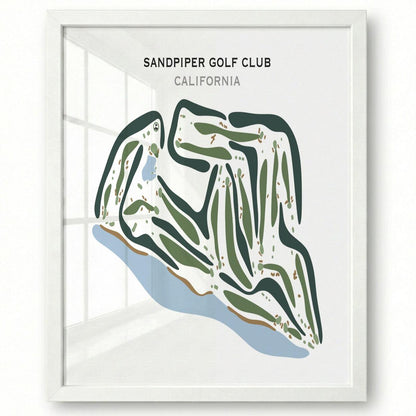 Sandpiper Golf Club, California - Printed Golf Courses