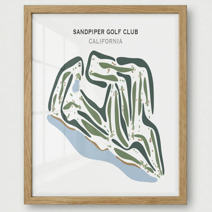 Sandpiper Golf Club, California - Printed Golf Courses
