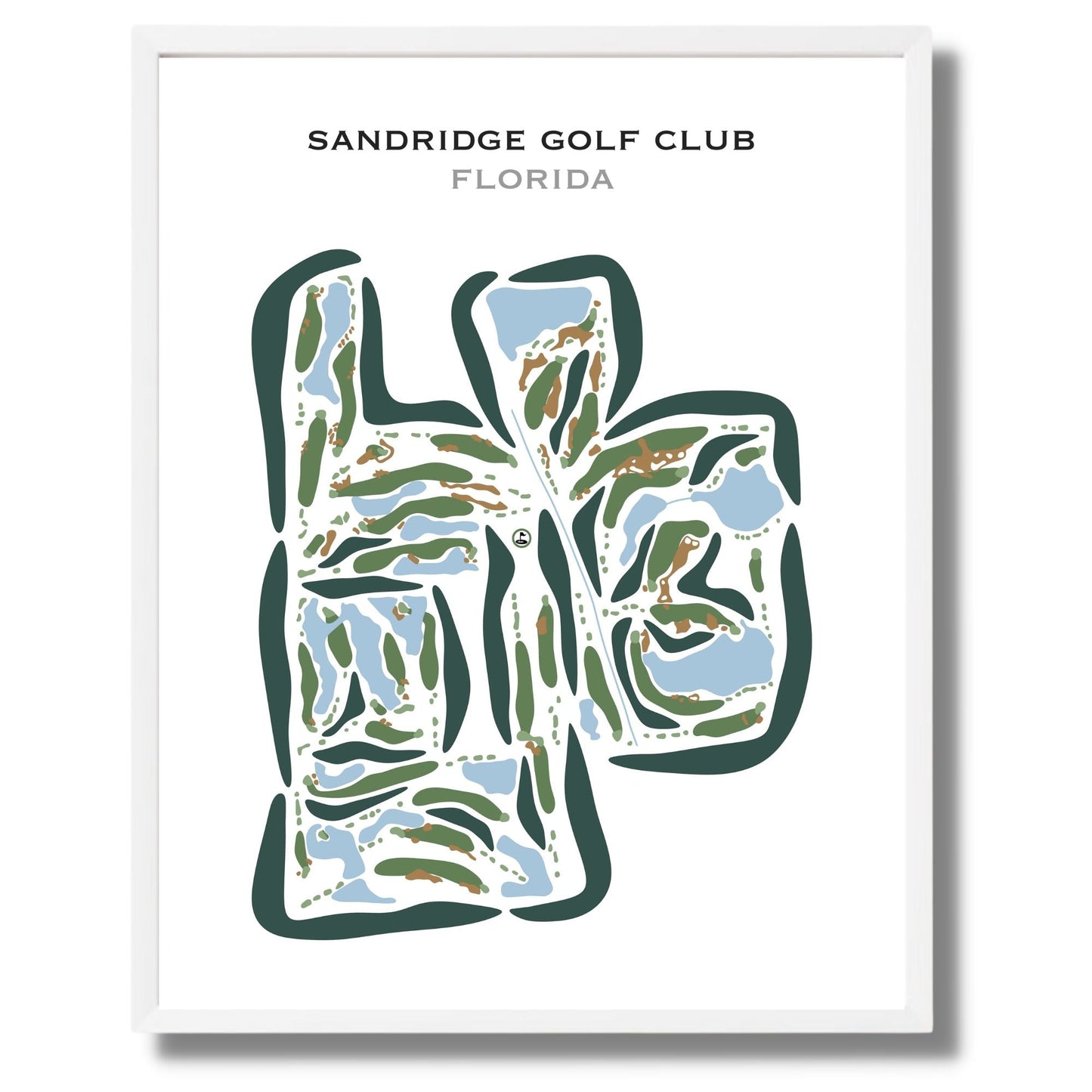 Sandridge Golf Club, Florida - Printed Golf Courses