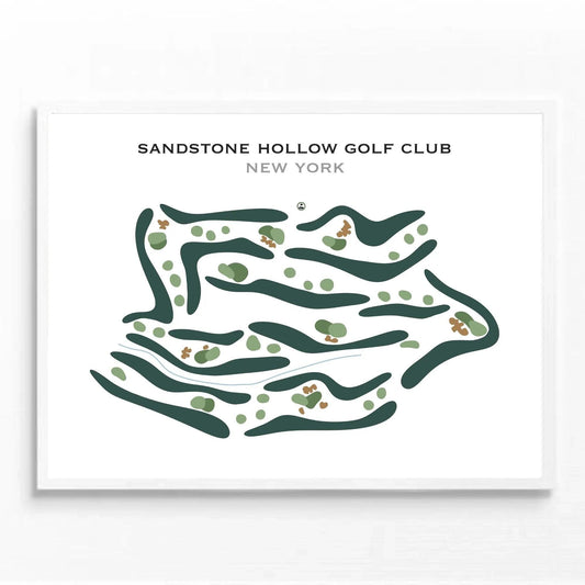 Sandstone Hollow Golf Club, New York - Printed Golf Course