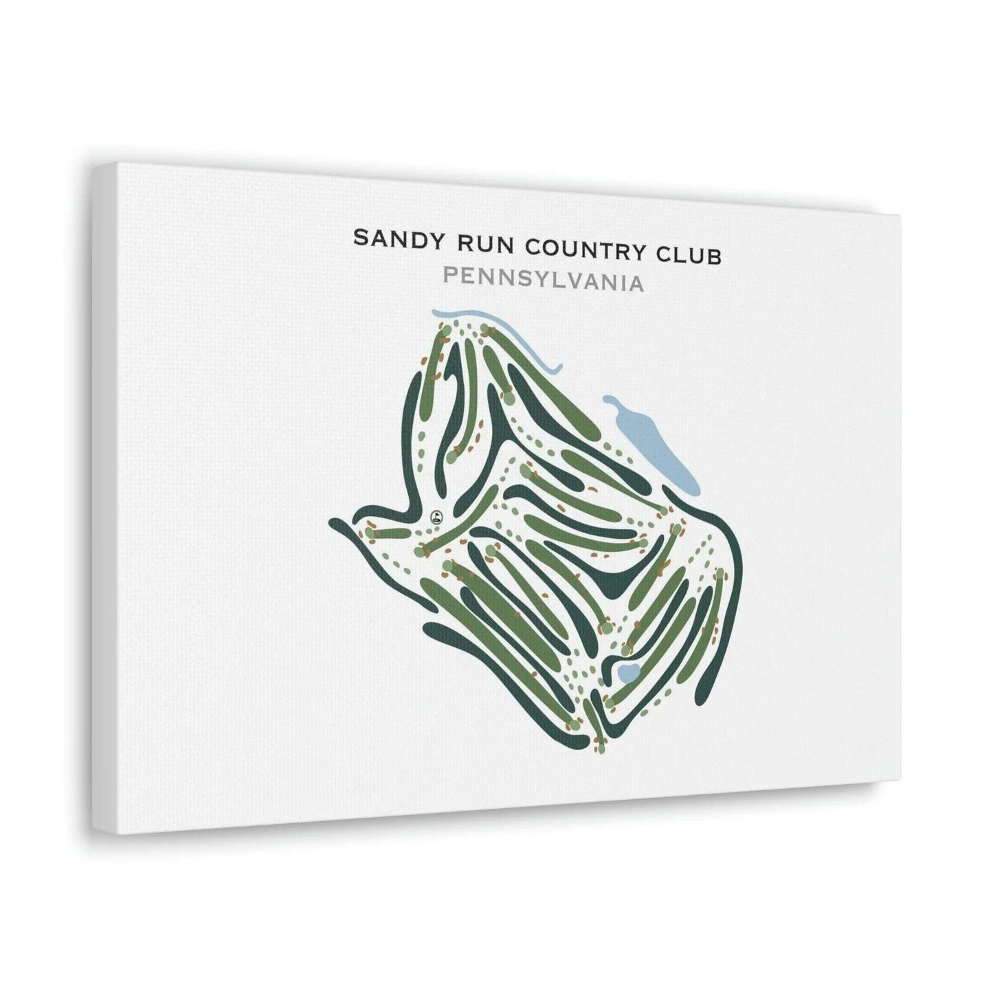 Sandy Run Country Club, Pennsylvania - Printed Golf Courses