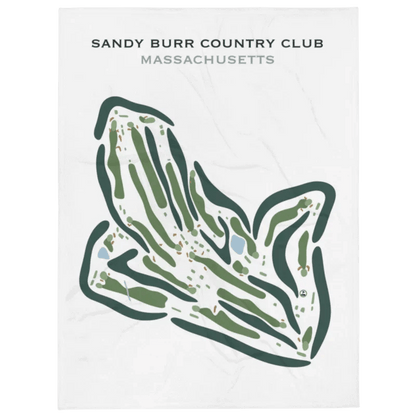 Sandy Burr Country Club, Massachusetts - Printed Golf Courses