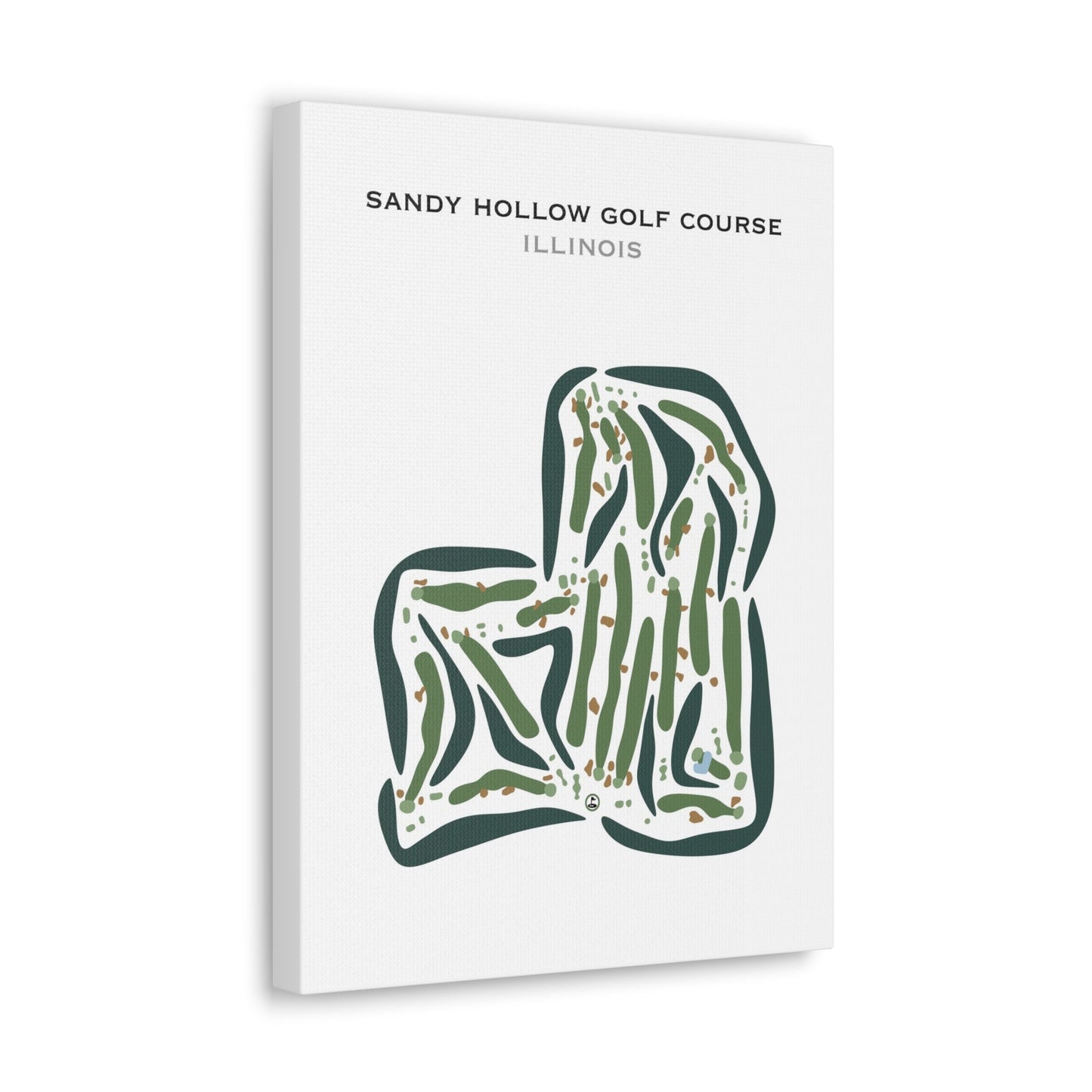 Sandy Hollow Golf Course, Illinois - Printed Golf Courses