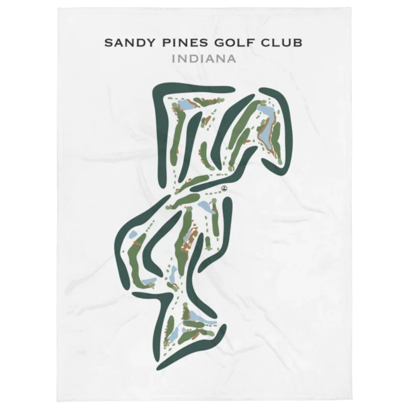 Sandy Pines Golf Club, Indiana - Printed Golf Course