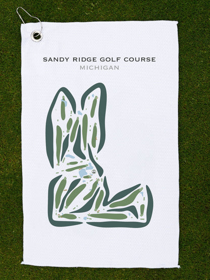 Sandy Ridge Golf Course, Michigan - Printed Golf Courses