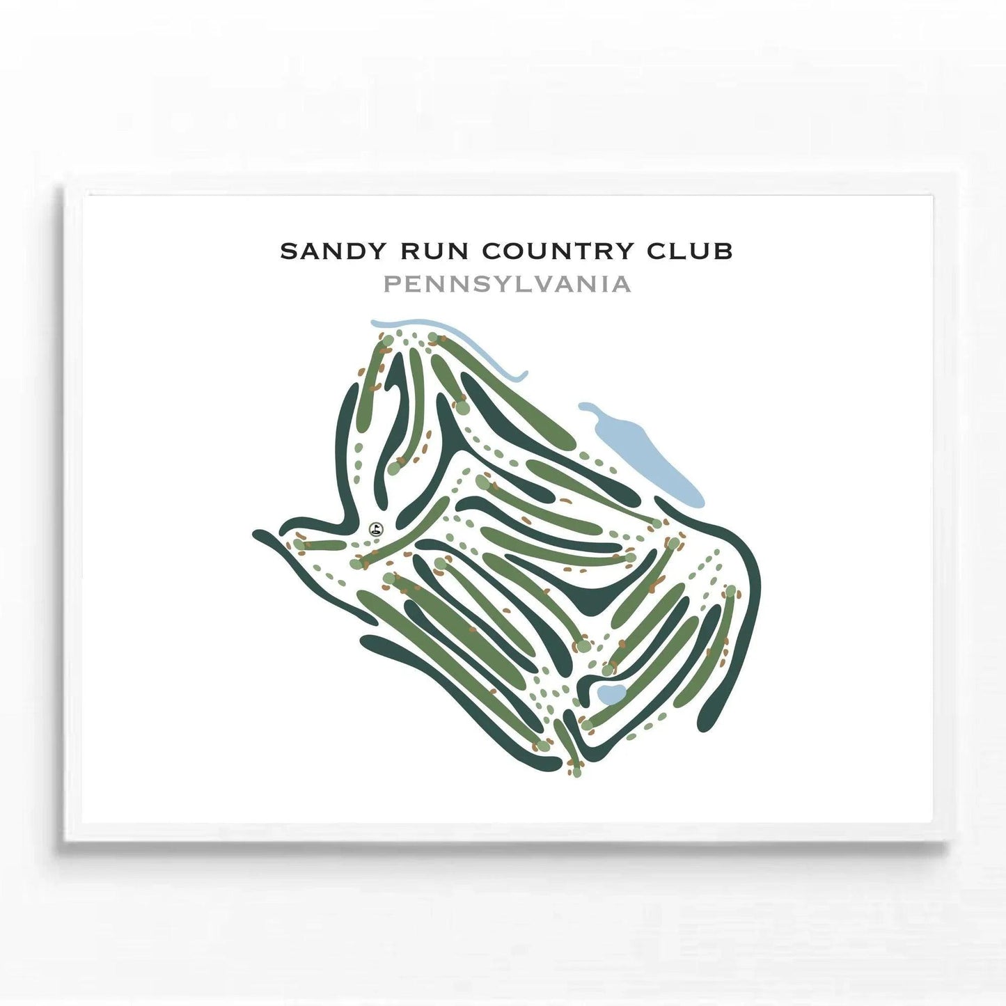 Sandy Run Country Club, Pennsylvania - Printed Golf Courses