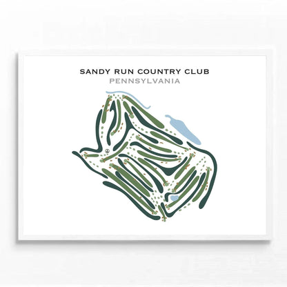 Sandy Run Country Club, Pennsylvania - Printed Golf Courses