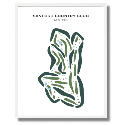Sanford Country Club, Maine - Printed Golf Courses