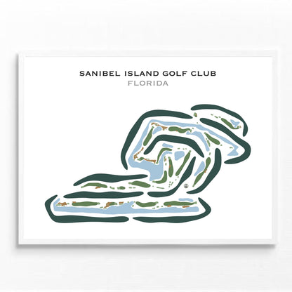 Sanibel Island Golf Club, Florida - Printed Golf Courses