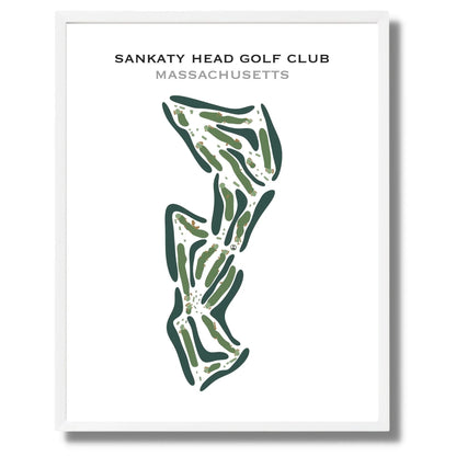 Sankaty Head Golf Club, Massachusetts - Printed Golf Course