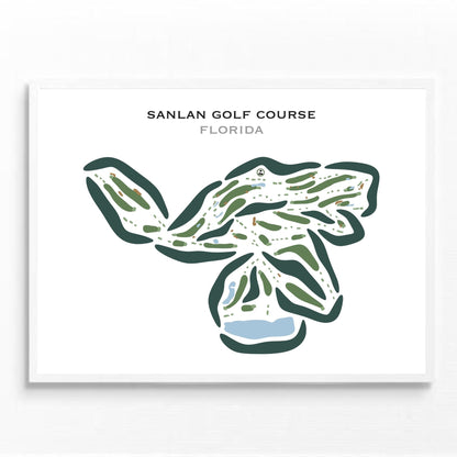 Sanlan Golf Course, Florida - Printed Golf Courses