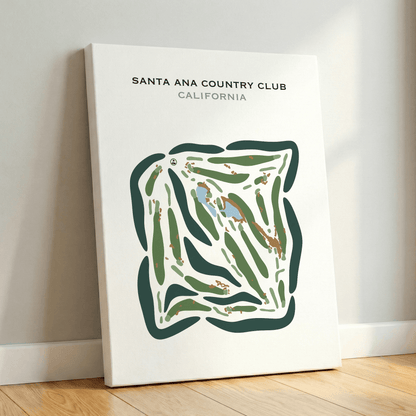 Santa Ana Country Club, California - Printed Golf Courses