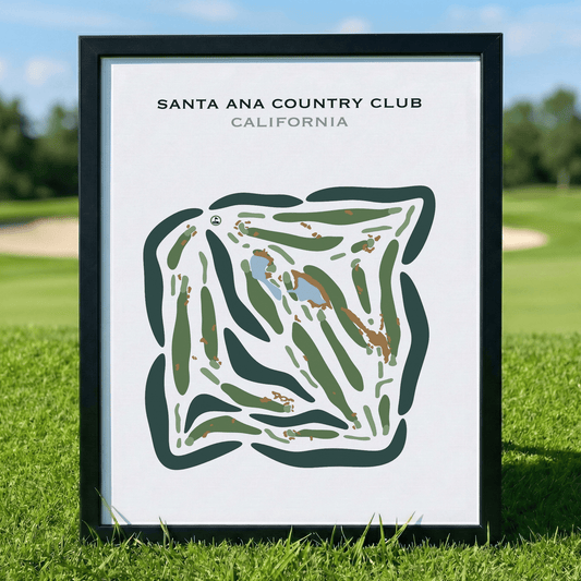 Santa Ana Country Club, California - Printed Golf Courses