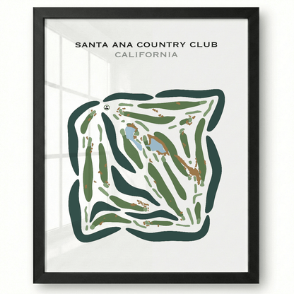 Santa Ana Country Club, California - Printed Golf Courses