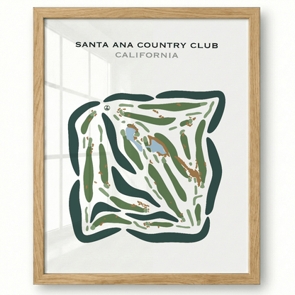 Santa Ana Country Club, California - Printed Golf Courses