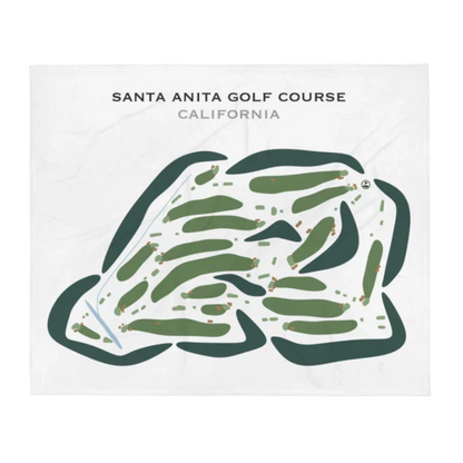 Santa Anita Golf Course, California - Printed Golf Courses