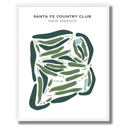 Santa Fe Country Club, New Mexico - Printed Golf Course