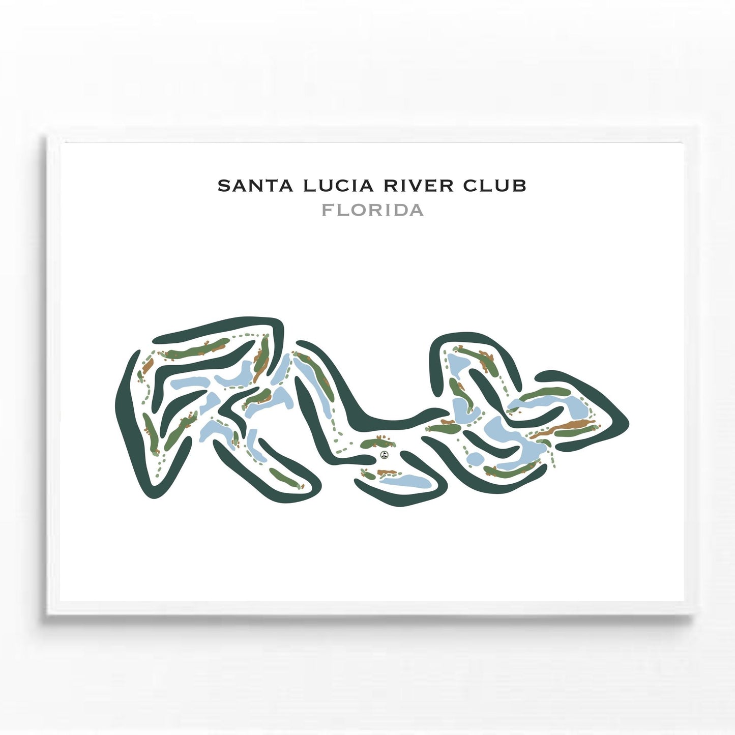 Santa Lucia River Club, Florida - Printed Golf Courses