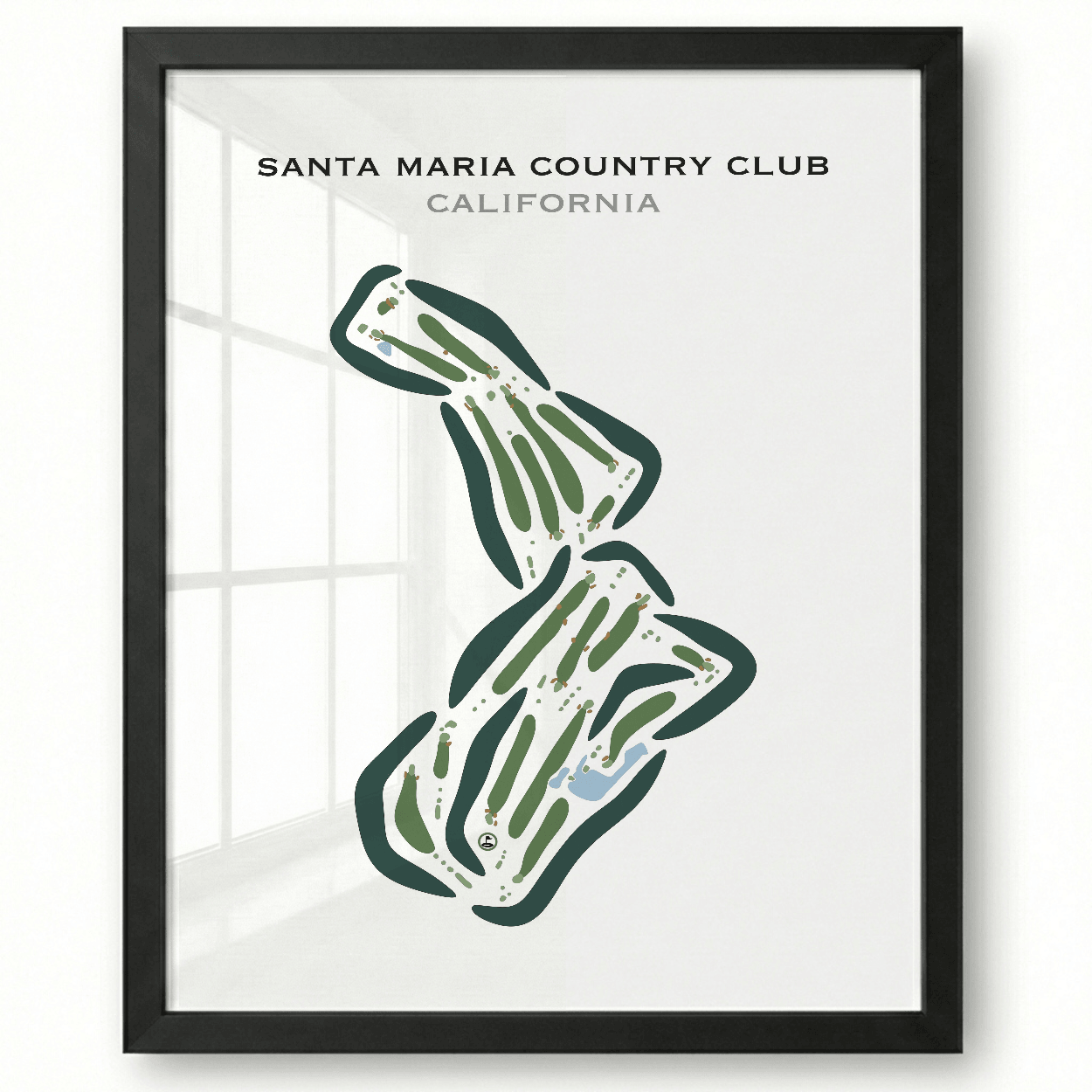 Santa Maria Country Club, California - Printed Golf Courses