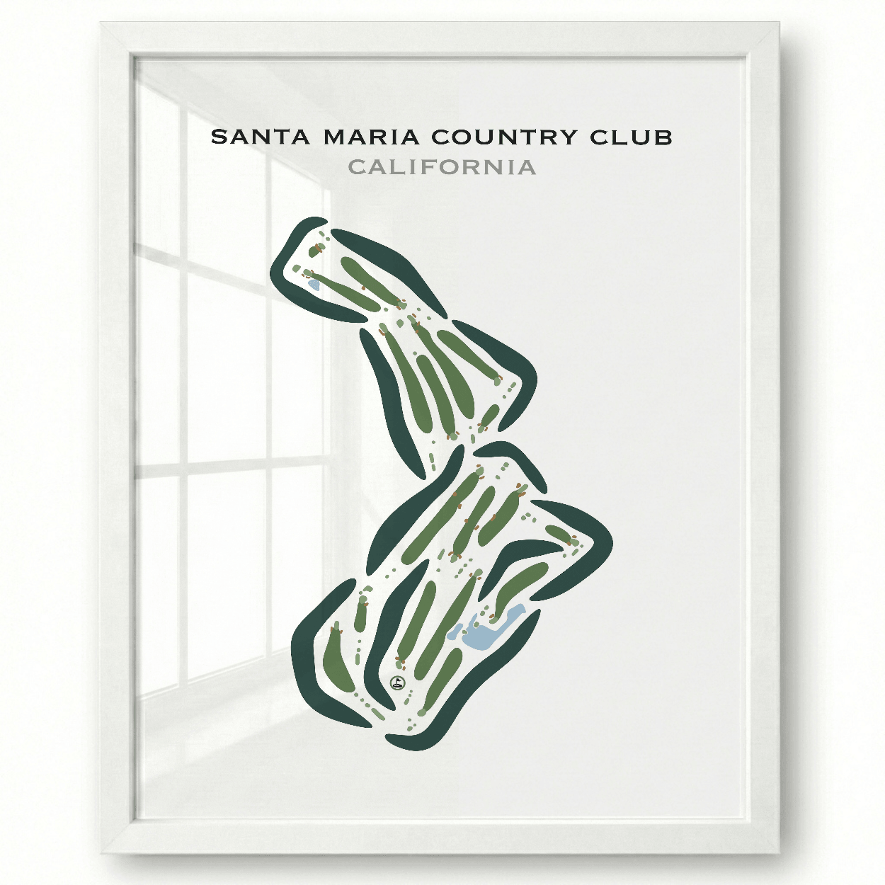 Santa Maria Country Club, California - Printed Golf Courses