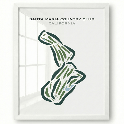 Santa Maria Country Club, California - Printed Golf Courses