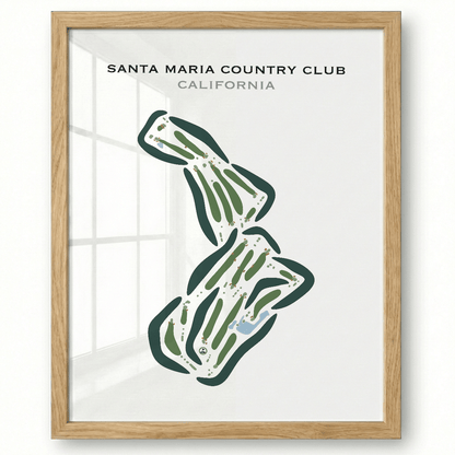 Santa Maria Country Club, California - Printed Golf Courses