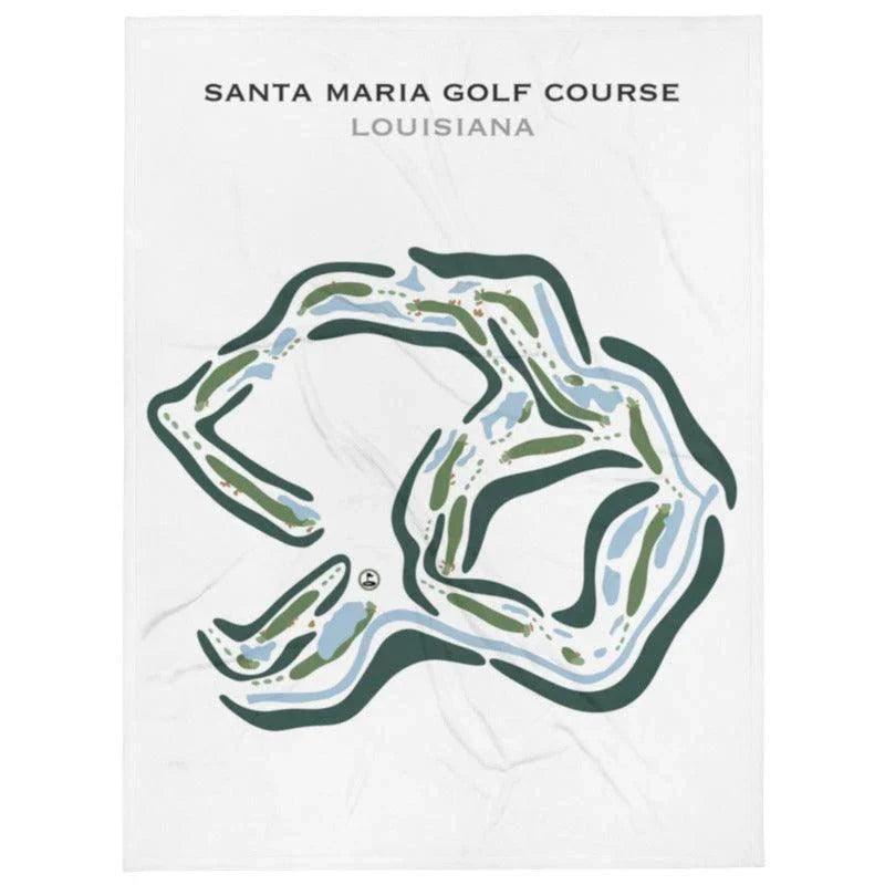 Santa Maria Golf Course, Louisiana - Printed Golf Courses