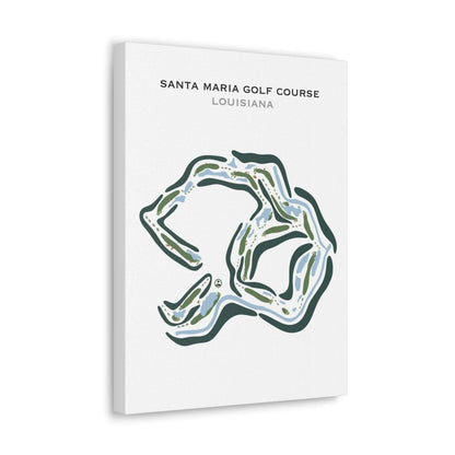 Santa Maria Golf Course, Louisiana - Printed Golf Courses