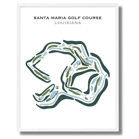 Santa Maria Golf Course, Louisiana - Printed Golf Courses