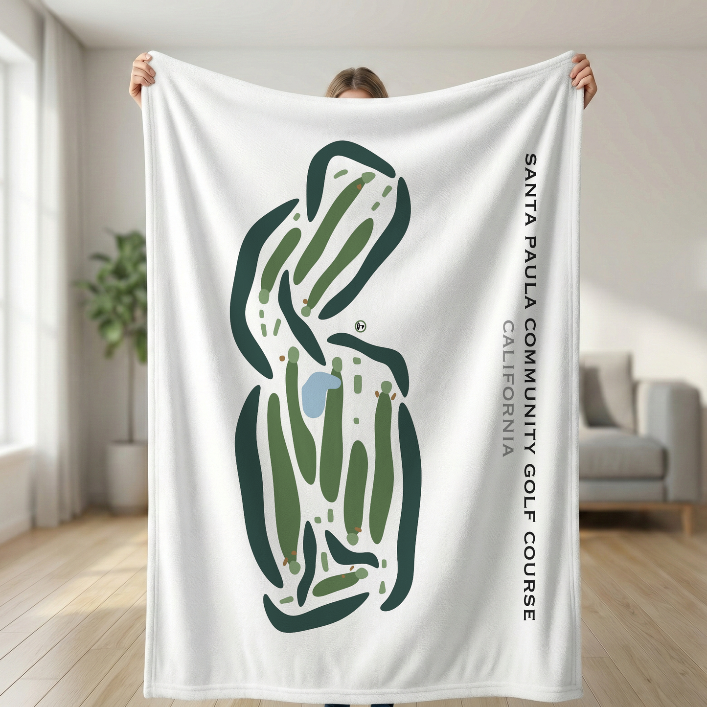 Santa Paula Community Golf Course, California - Printed Golf Courses