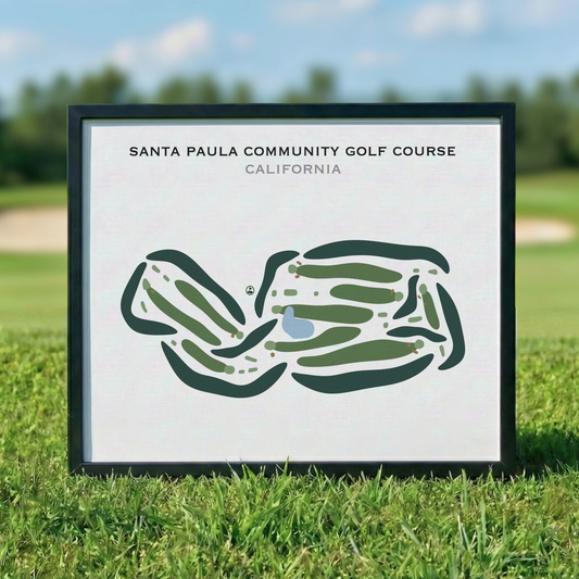 Santa Paula Community Golf Course, California - Printed Golf Courses