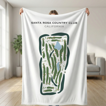 Santa Rosa Country Club, California - Printed Golf Courses