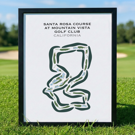 Santa Rosa Course at Mountain Vista Golf Club, California - Printed Golf Courses