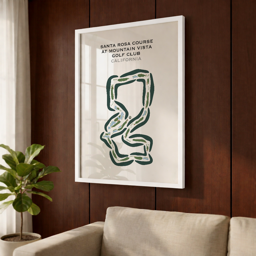 Santa Rosa Course at Mountain Vista Golf Club, California - Printed Golf Courses