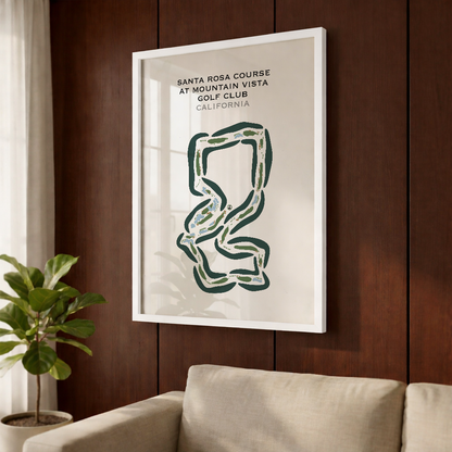 Santa Rosa Course at Mountain Vista Golf Club, California - Printed Golf Courses
