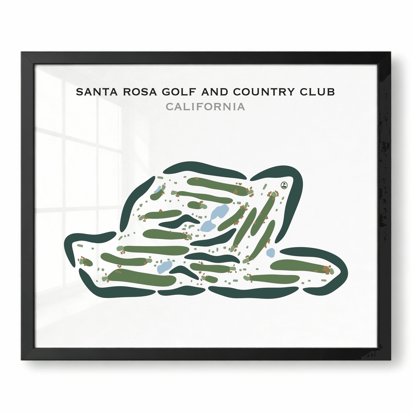 Santa Rosa Golf & Country Club, California - Printed Golf Courses