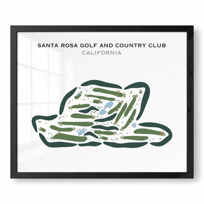 Santa Rosa Golf & Country Club, California - Printed Golf Courses
