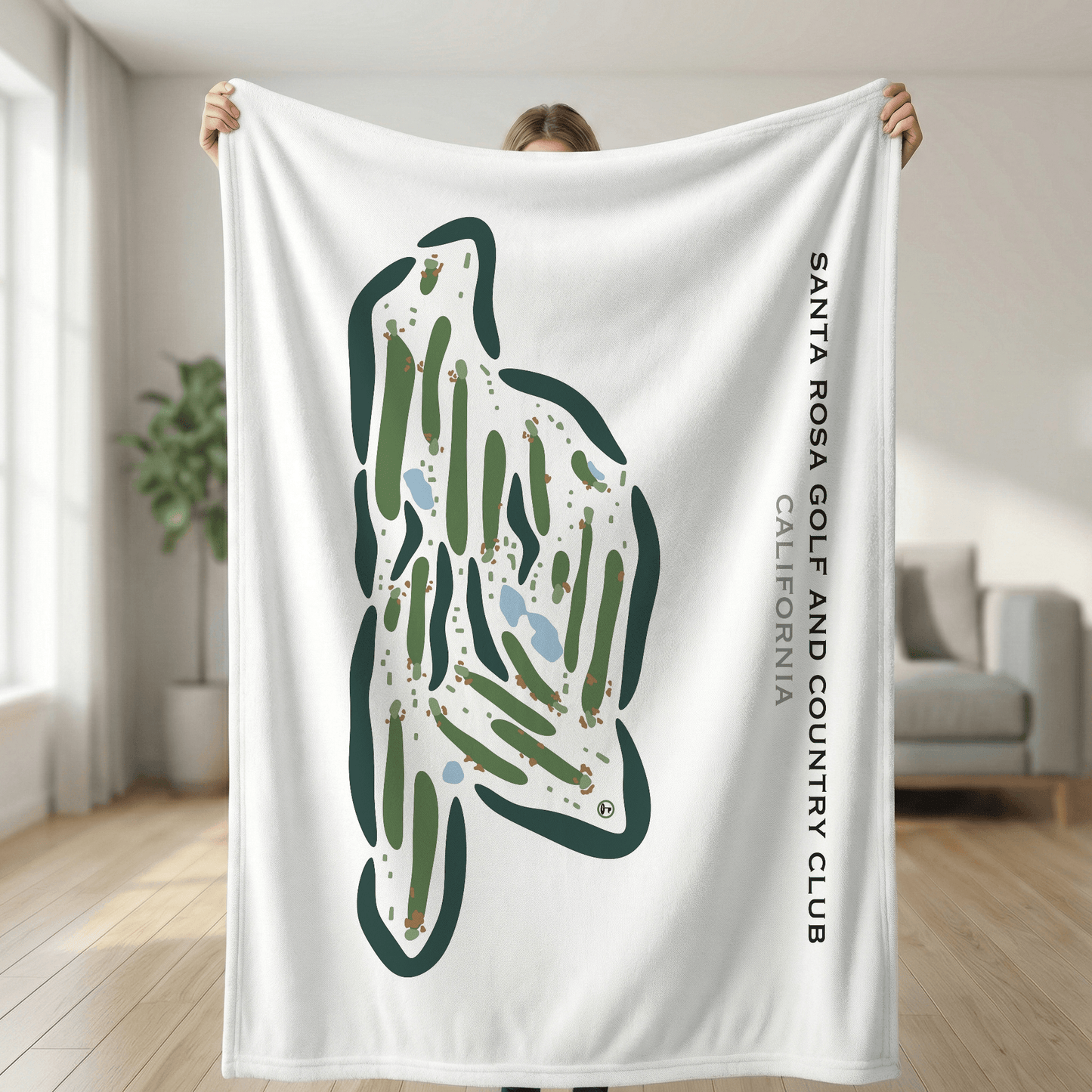 Santa Rosa Golf & Country Club, California - Printed Golf Courses