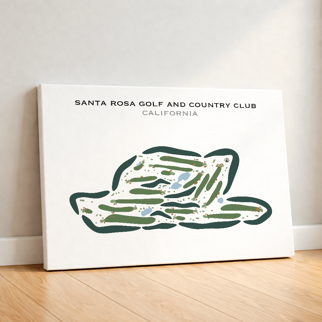 Santa Rosa Golf & Country Club, California - Printed Golf Courses
