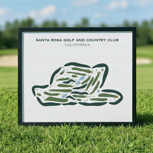 Santa Rosa Golf & Country Club, California - Printed Golf Courses