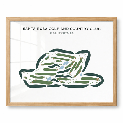 Santa Rosa Golf & Country Club, California - Printed Golf Courses