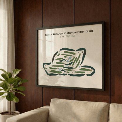 Santa Rosa Golf & Country Club, California - Printed Golf Courses
