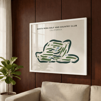 Santa Rosa Golf & Country Club, California - Printed Golf Courses