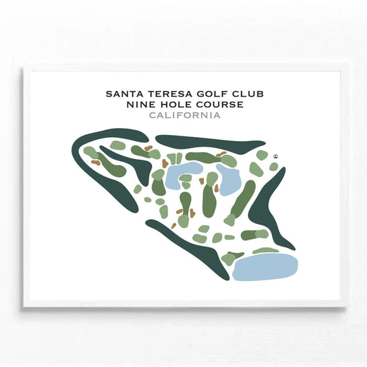 Santa Teresa Golf Club, 9-Hole Course, California - Printed Golf Course