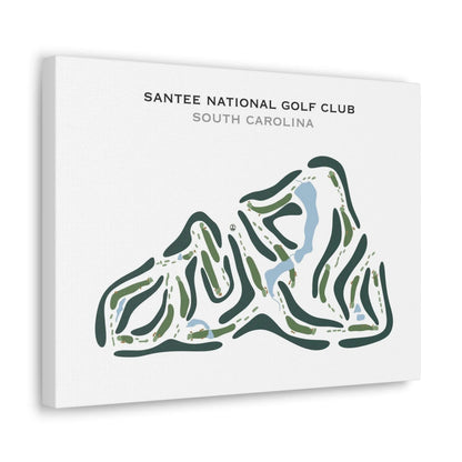 Santee National Golf Club, South Carolina - Printed Golf Course